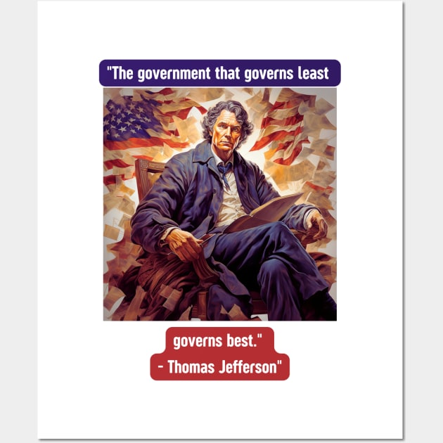 "The government that governs least governs best." - Thomas Jefferson Wall Art by St01k@